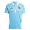 Camisola Bélgica De Bruyne 7 Homen Equipamento 2ª Euro 2024